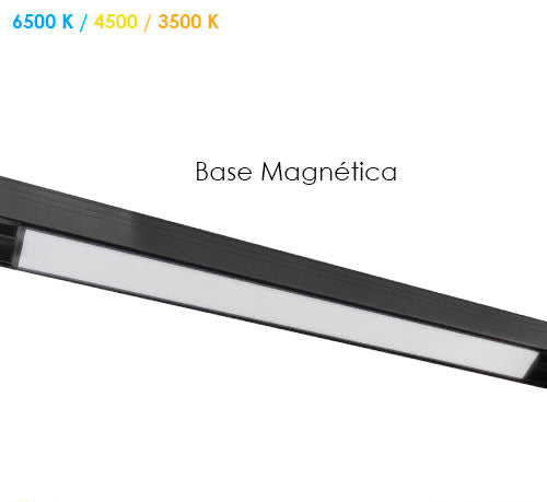 LUMINARIO PARA RIEL MAGNÉTICA MICA OPALINA 48 V DC – 12 W MOD: LMAG12-O