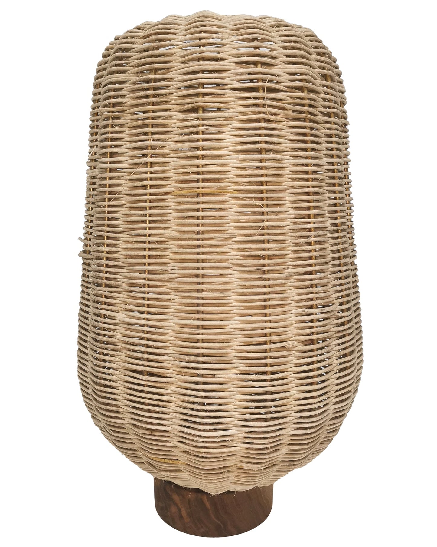 LÁMPARA DE MESA DE MIMBRE NATURAL