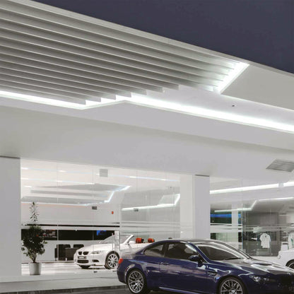 MANGUERA PLANA LED 3528 SMD EXTERIOR | IP65 | 127V - 150W | LUZ FRÍA | 25 METROS