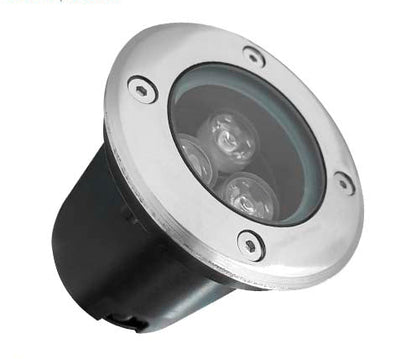 LUMINARIA EMPOTRABLE PARA PISO 3 W LUZ FRÍA O CÁLIDA