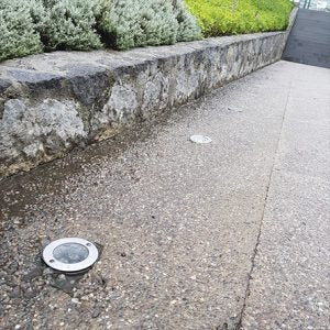 LUMINARIA EMPOTRABLE PARA PISO 3 W LUZ FRÍA O CÁLIDA
