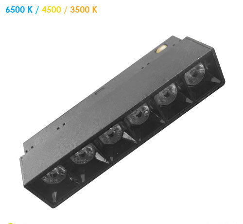 LUMINARIO PARA RIEL CON BASE MAGNÉTICA 48 V DC – 6 W MOD: LMAG6