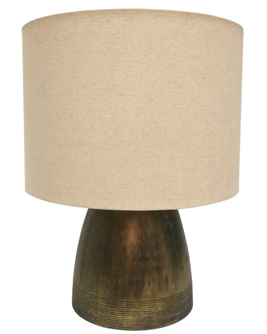 LÁMPARA DE MESA BASE RESINA