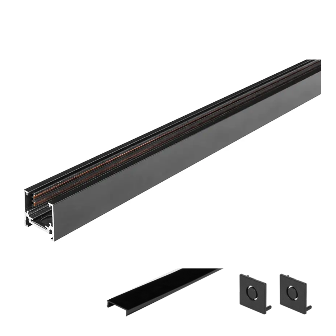 RIEL MAGNETICO DE 1 METRO NEGRO PARA LUMIANRIAS LMAG